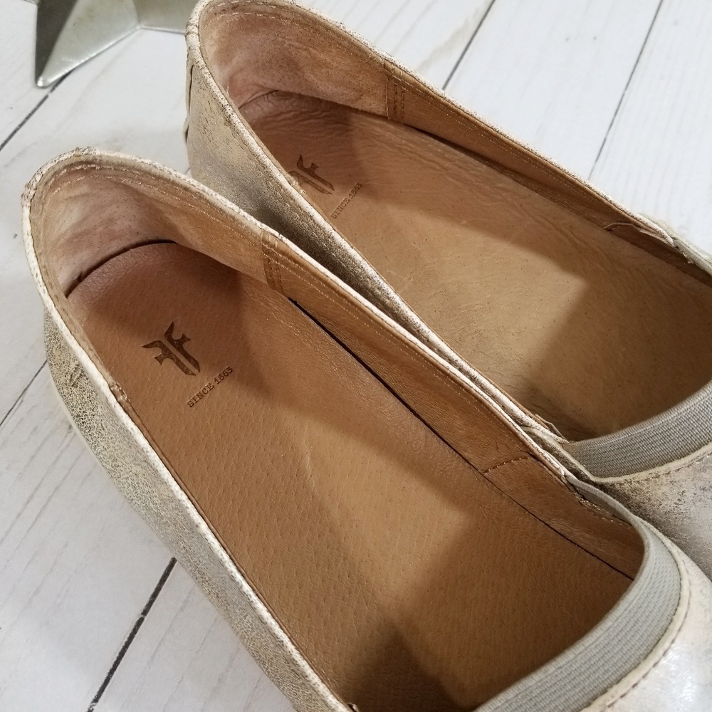 Frye Melanie slip on sneakers metallic moonlight - Picture 5 of 7